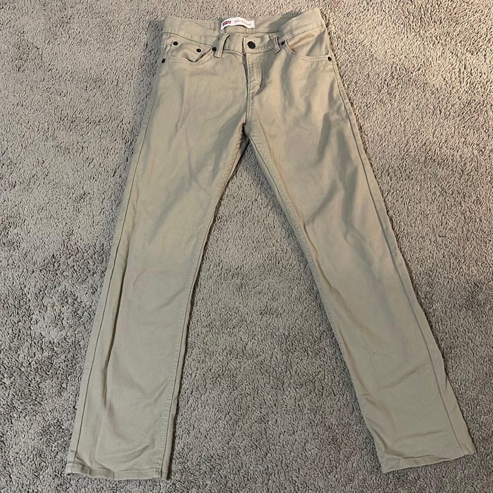 Like new boys tan Levi’s Jeans- 14 regular 27x27